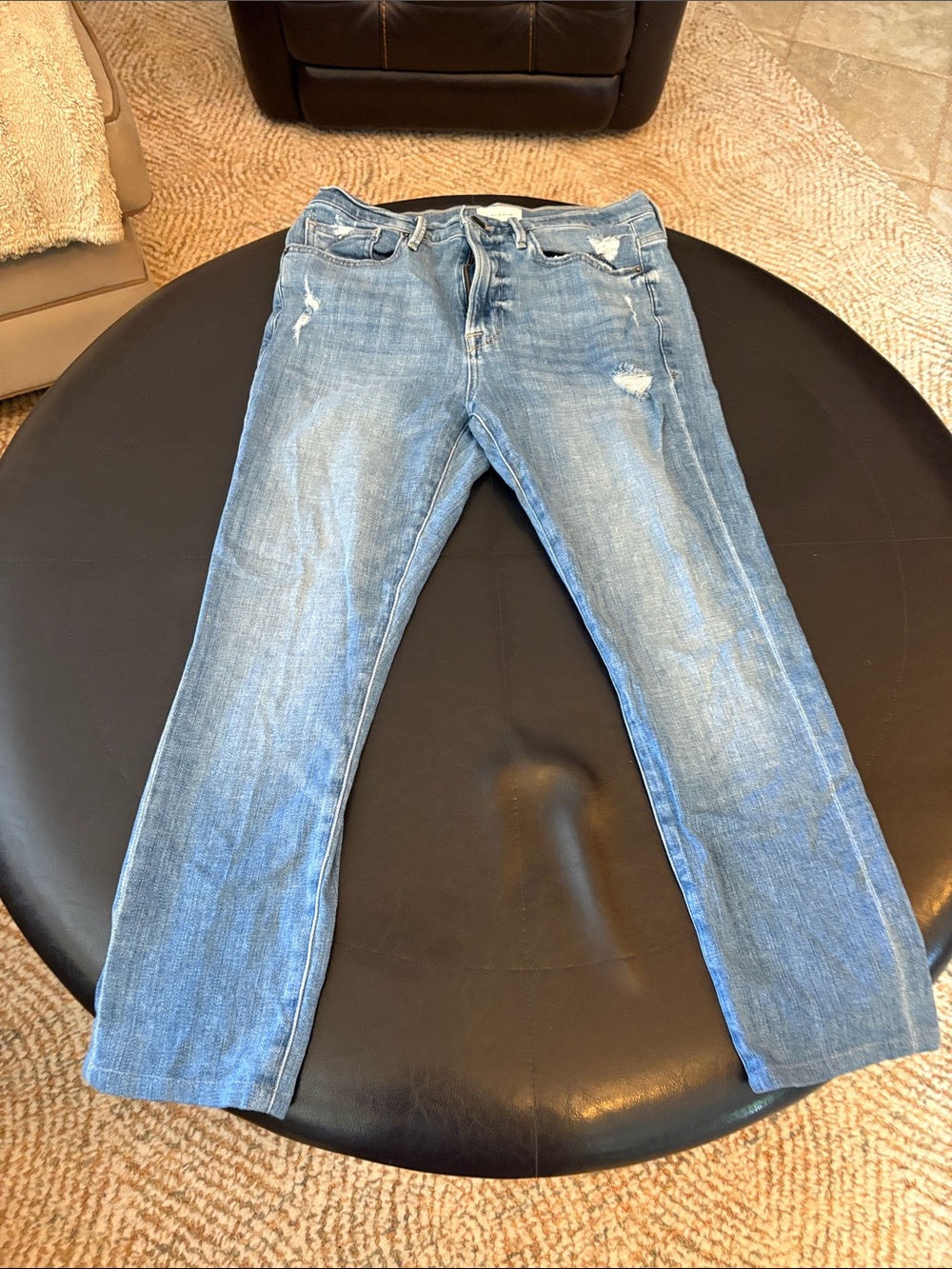 Frame Denim Light Blue Distressed Women’s Jeans